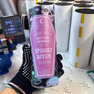 Glow in the dark hot girl summer tumbler Halloween